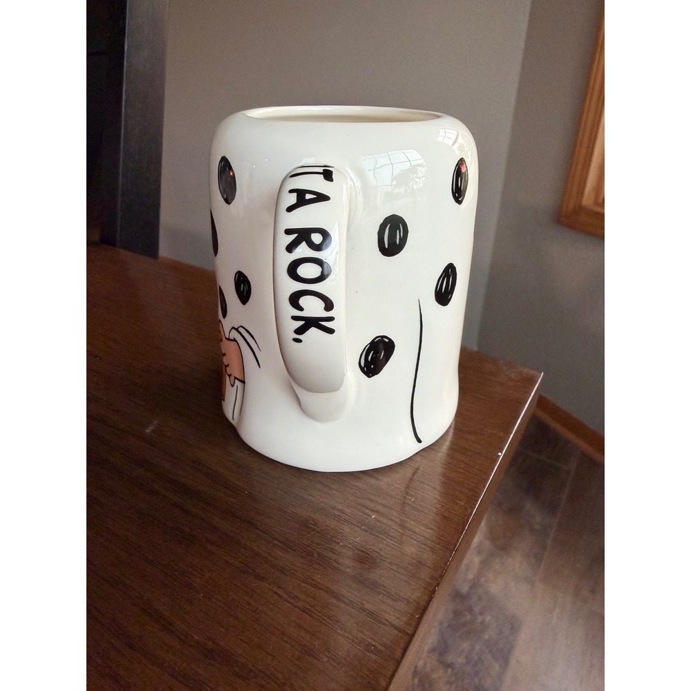 Hallmark Peanuts Charlie Brown Halloween I Got A Rock Ghost Coffee Mug 2023 - Picture 4 of 6